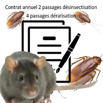 contrat annuel pour 2 passages de désin et 4 de dérat